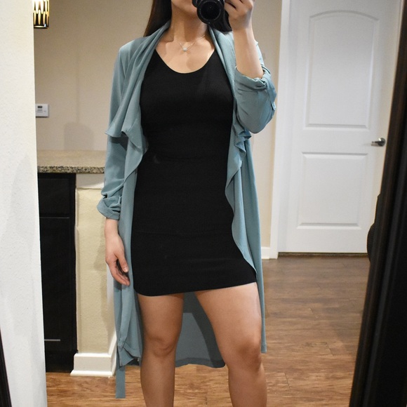 LAST 1️⃣ Perfect Luck Dark Mint Duster - Picture 5 of 6